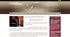 Desktop Screenshot of festivaldemusica.fundacionmonteleon.es