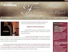 Tablet Screenshot of festivaldemusica.fundacionmonteleon.es